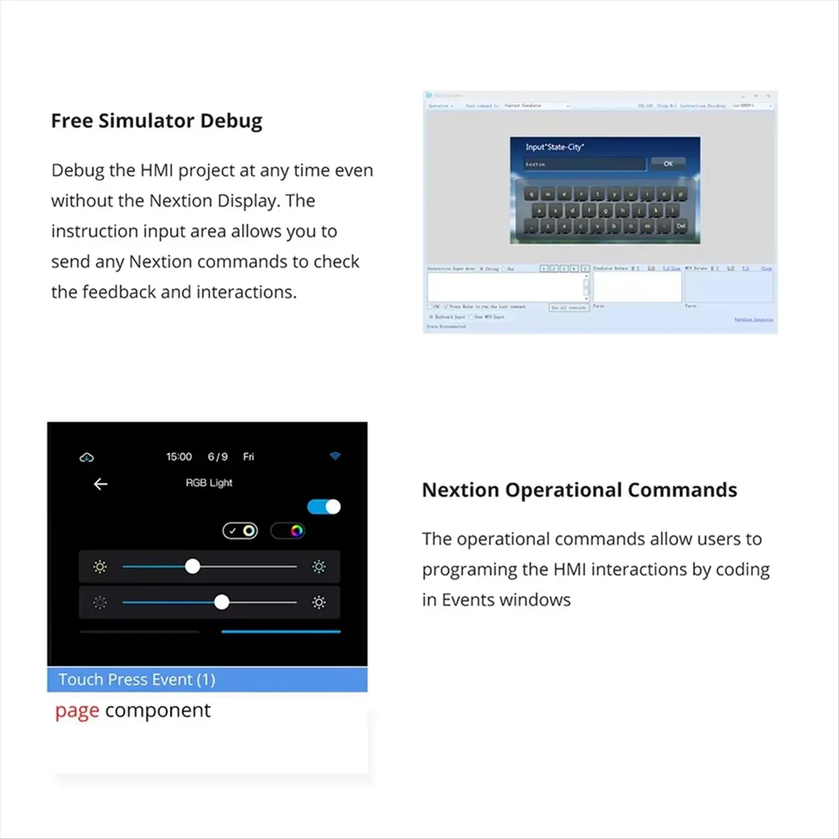 HU√◆ND NX3224T024 2.4inch HMI Touch Display Screen TFT Resistive LCD Basic Series Module for 4M Flash Full Color