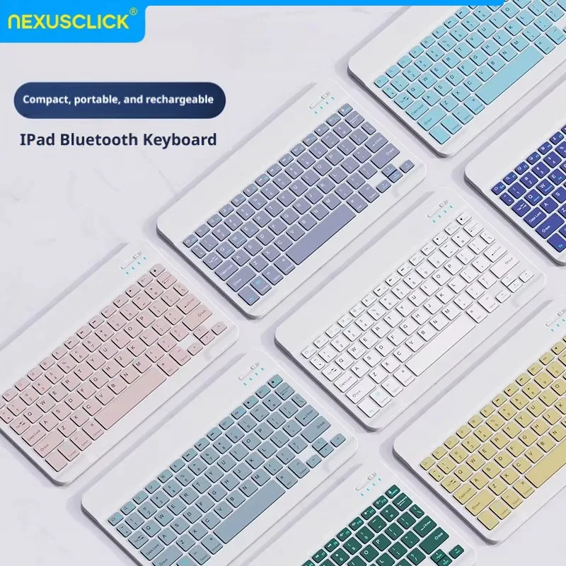 NexusClick Bluetooth Keyboard and Mouse For iPad Xiaomi Samsung Huawei Phone Tablet Slim Mini Wireless Keyboard For Android IOS