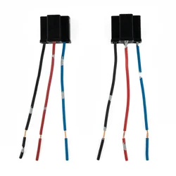 2pcs Car H4 Bulb Socket Headlight Connector 3pin Copper Core Headlight Repair Bulb Holder Connector Plug Wire Socket HB472 472