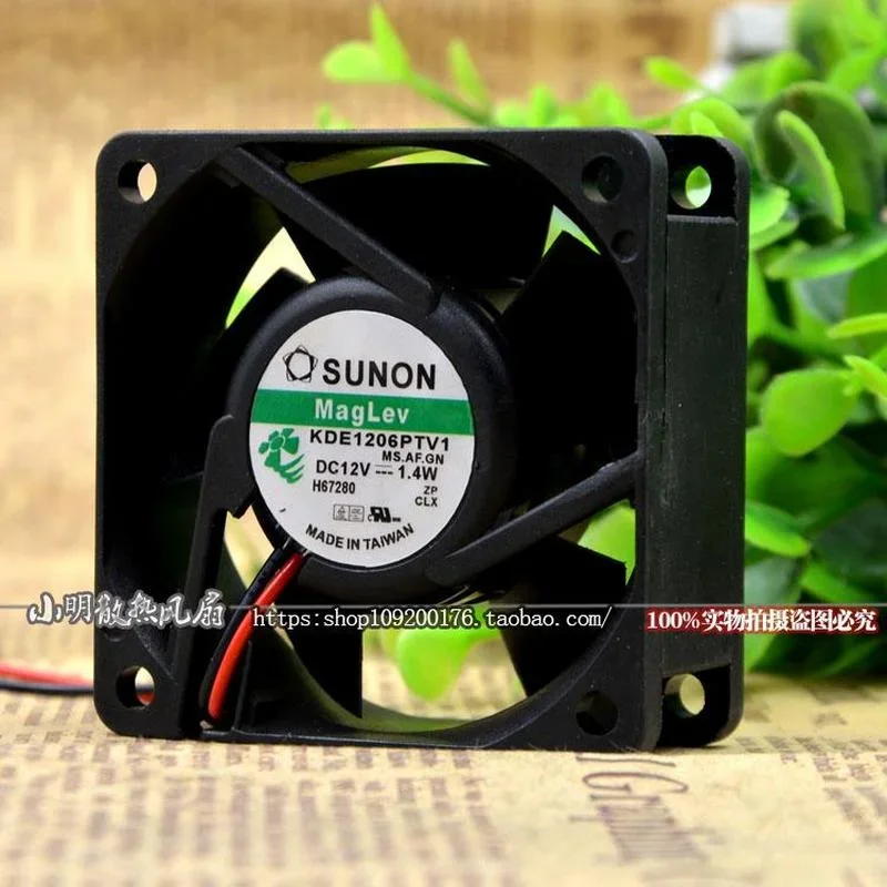SSEA New Fan For SUNON KDE1206PTV1 12V 1.4W 6CM 6025 2-wire Mute Cooling Fan 60*60*25MM