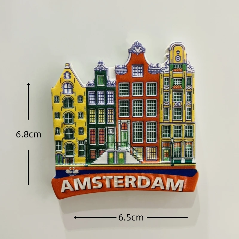 オランダ、アムステルダム、風車、チューリップ、ポット、3D立体、観光