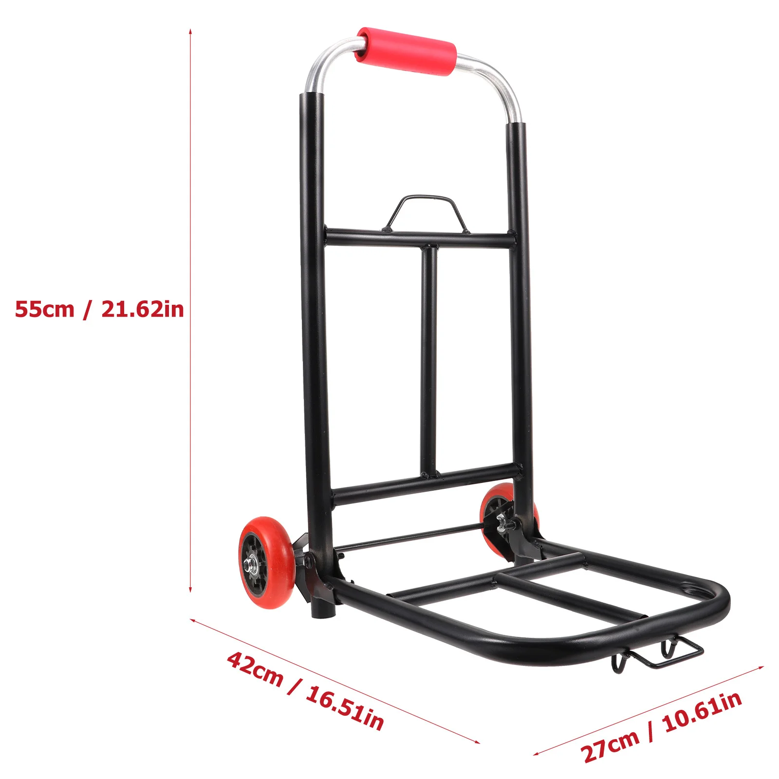 Professional Foldable Trolley Multifunctional Luggage Cart Portable Carrier Easy Operation Effortless Handling Sturdy Design