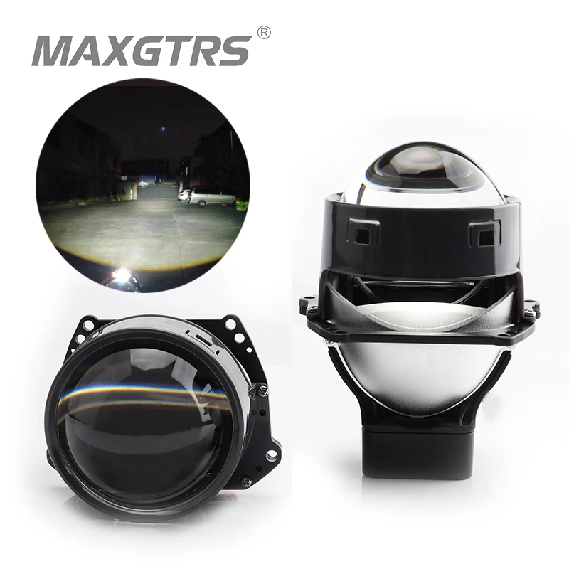 

3.0'' Bi-led Projector LED H4 Hi/Lo Beam Lenses 6000K Bright White H7 H1 9005 9006 Light Headlight 90W For Car Accessories KQ