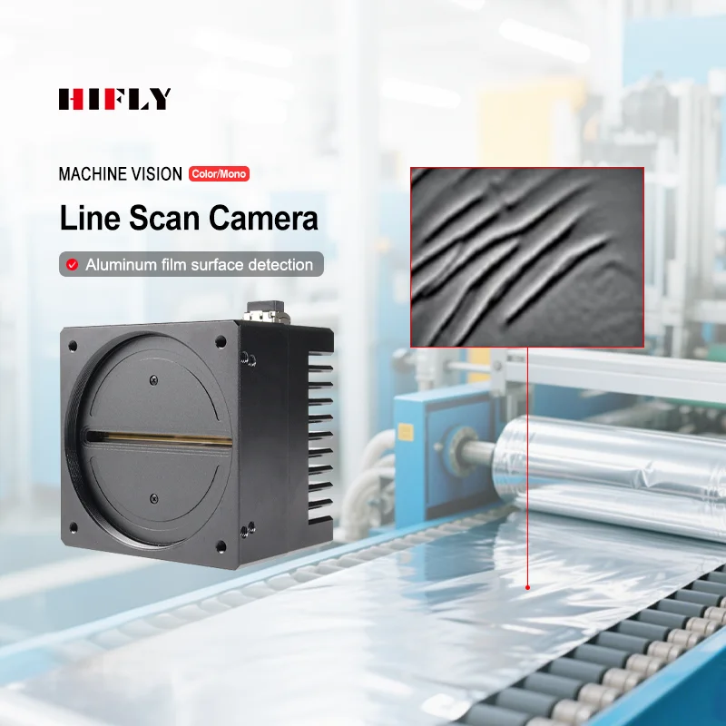 HIFLY 8K Line Scan Camera 7um M72 Mount Machine Vision Inspection Industrial Cameras