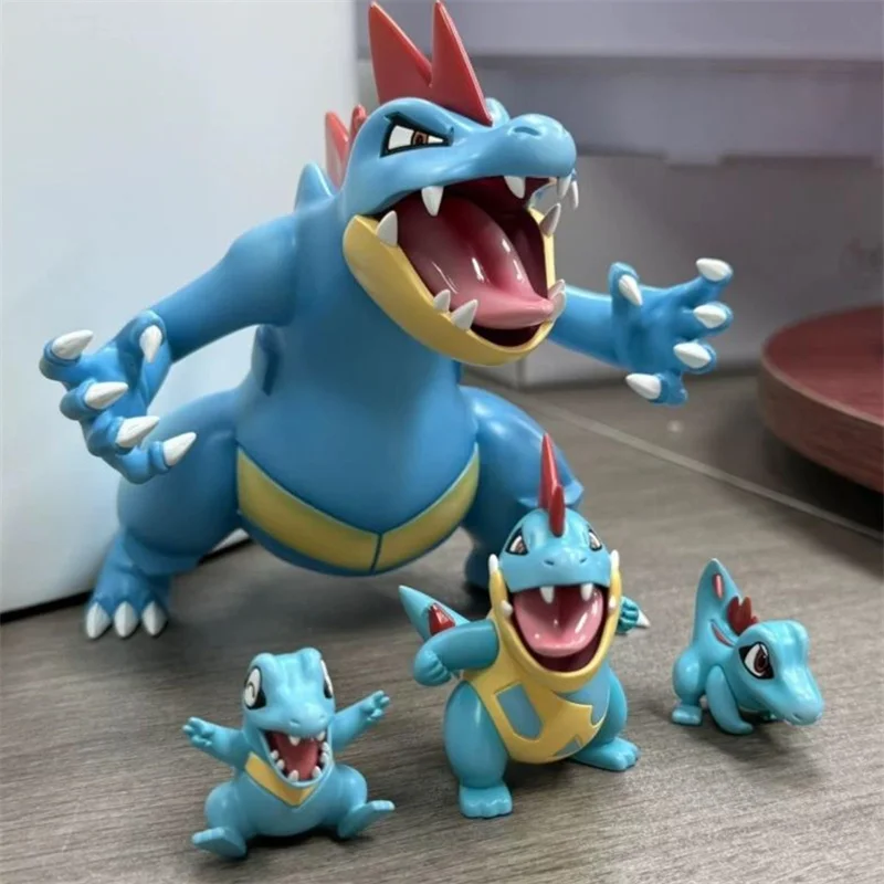 11-センチメートルアニメポケモンフェラリガトラフィギュアフェラリガトラ進化グループアクションフィギュア-pvc-コレクションモデルおもちゃギフト