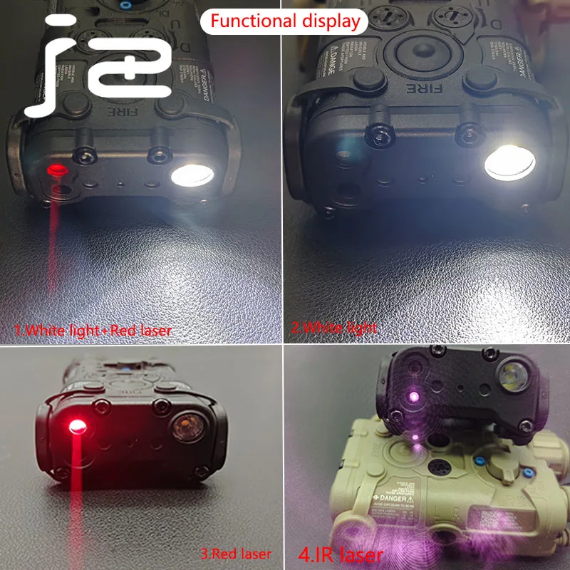 Imagem -03 - Tactical Nylon l3 Ngal Laser ir Vermelho Verde Visando 350 Lumen Wireless Led Strobe Lanterna Caça Rifle Arma Luz