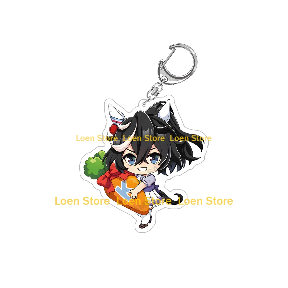 Umamusume Pretty Derby Narita Brian TM Opera O Agnes Tachyon Grass Wonder Kitasan Black Vodka Chibi Acrylic keychain Bag pendant