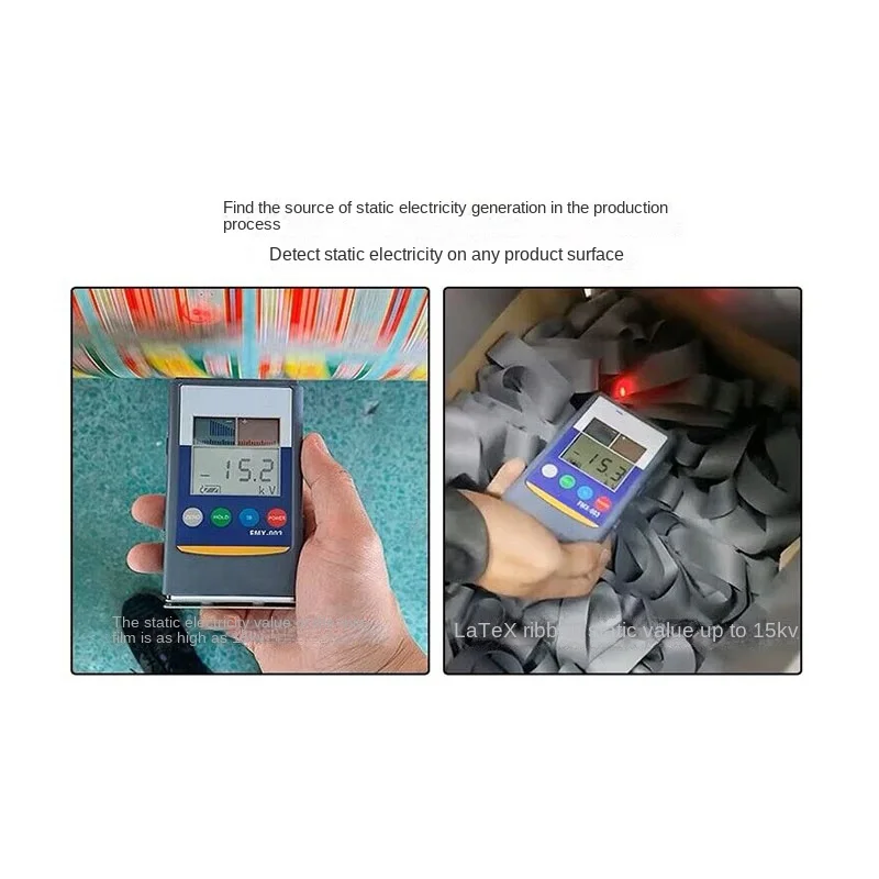 Imagem -02 - Handheld Eletrostática Tester Campo Força Medidor Teste Digital Faixa de Medição para Mais 1.49kv Fmx003