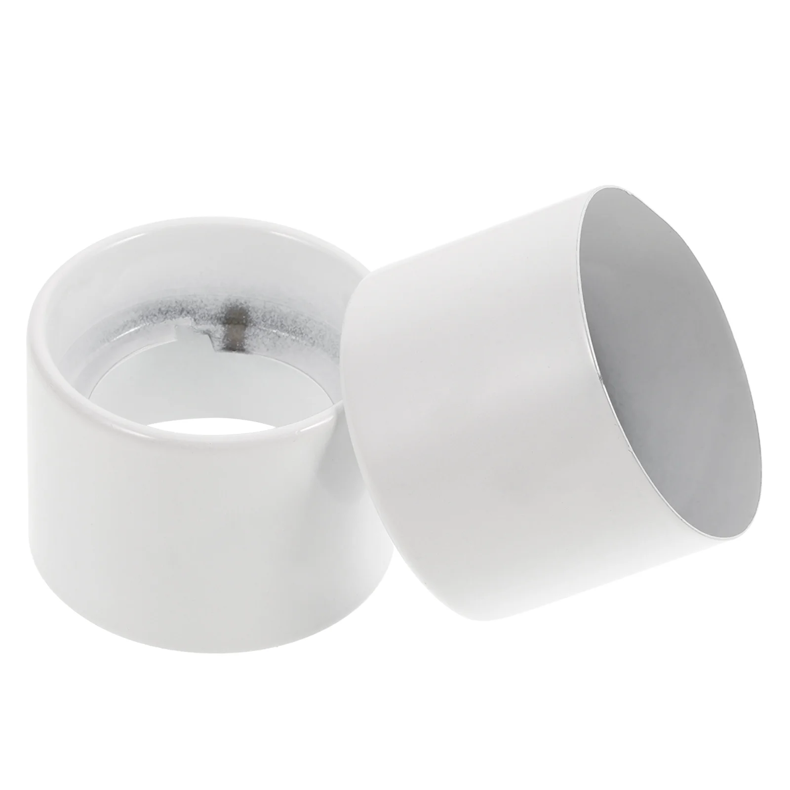 

2Pcs Metal Lamp Shade Collar Rings for Medium Base Ceramic Lock E26 E27 Light Socket Ring Holder Durable Nickel Finish