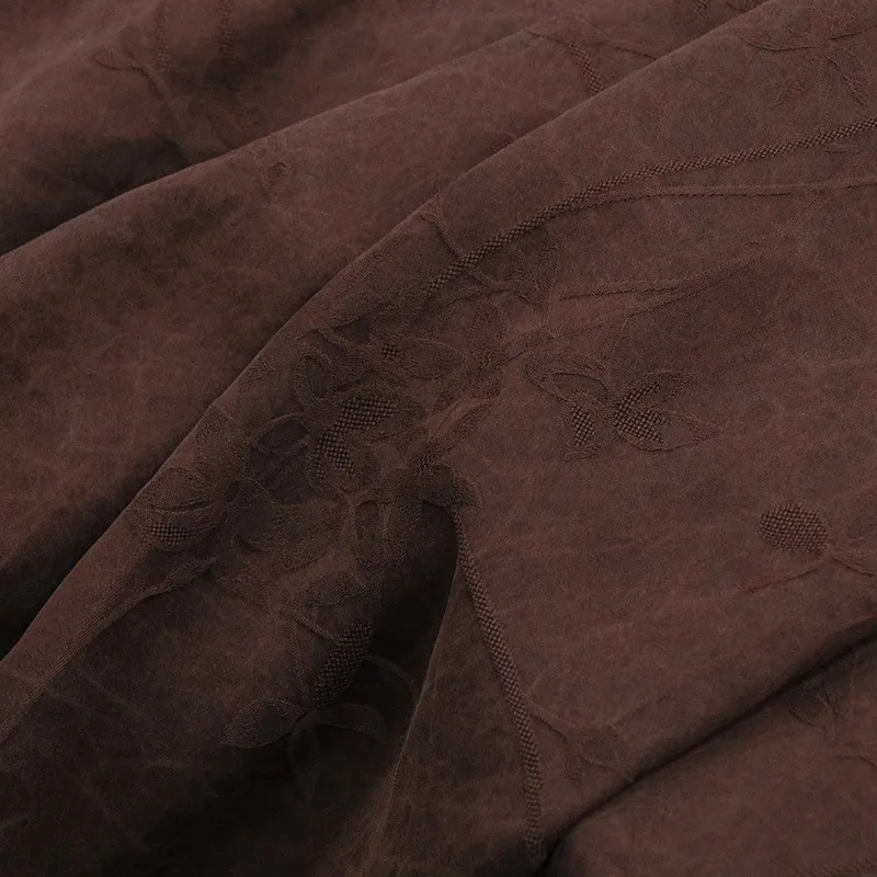 

Silk plain satin jacquard wind spirit grass crack fragrant gauze fabric cheongsam clothing ramie
