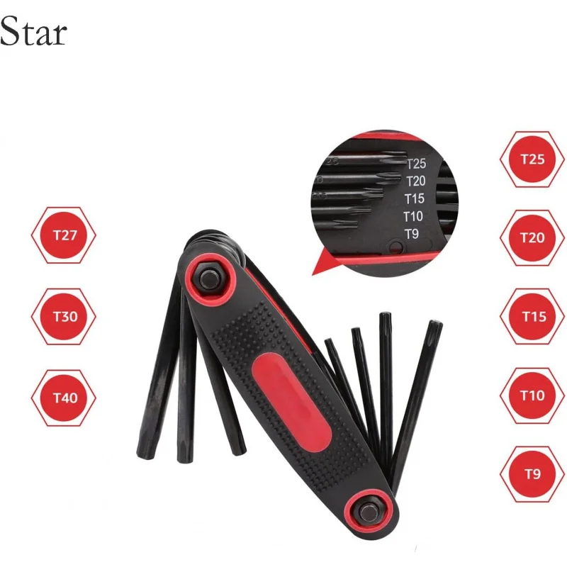 25 قطعة سداسية قابلة للطي، 3 مفتاح ربط على شكل حرف L SAE لإصلاح المنزل والسيارة والدراجة (3) #5