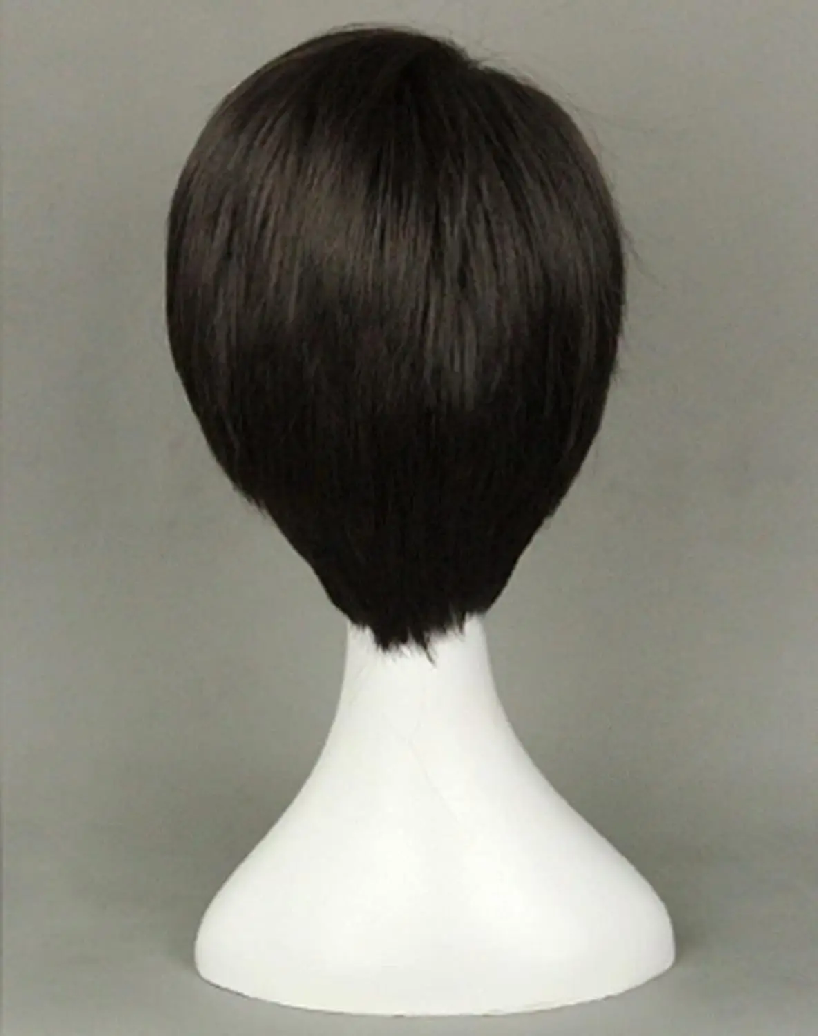 Anime Angriff auf Titan Levi Cosplay Männer Perücken Kurze Gerade Mittelteil Haar Kurze Schwarze Mann Perücken Kostüm Party