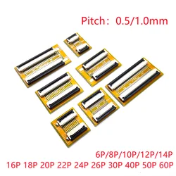 2PCS FFC FPC 0.5mm 1.0mm Flexible Flat Cable Lengthen Extension Board Adapter Board 4P 5P 6P 8P 10P 12P 16P 20P 24P 30P 40P 50P