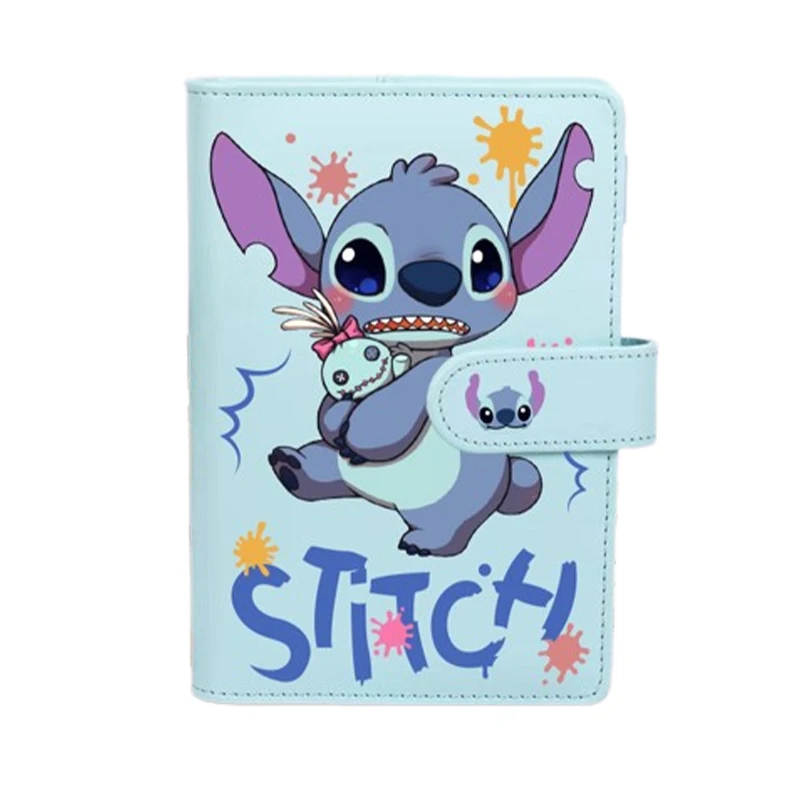 Disney-Cuaderno de dibujos animados Lilo & Stitch Pu, libro de composición, suministros de tableta de dibujos animados, papelería escolar, regalos