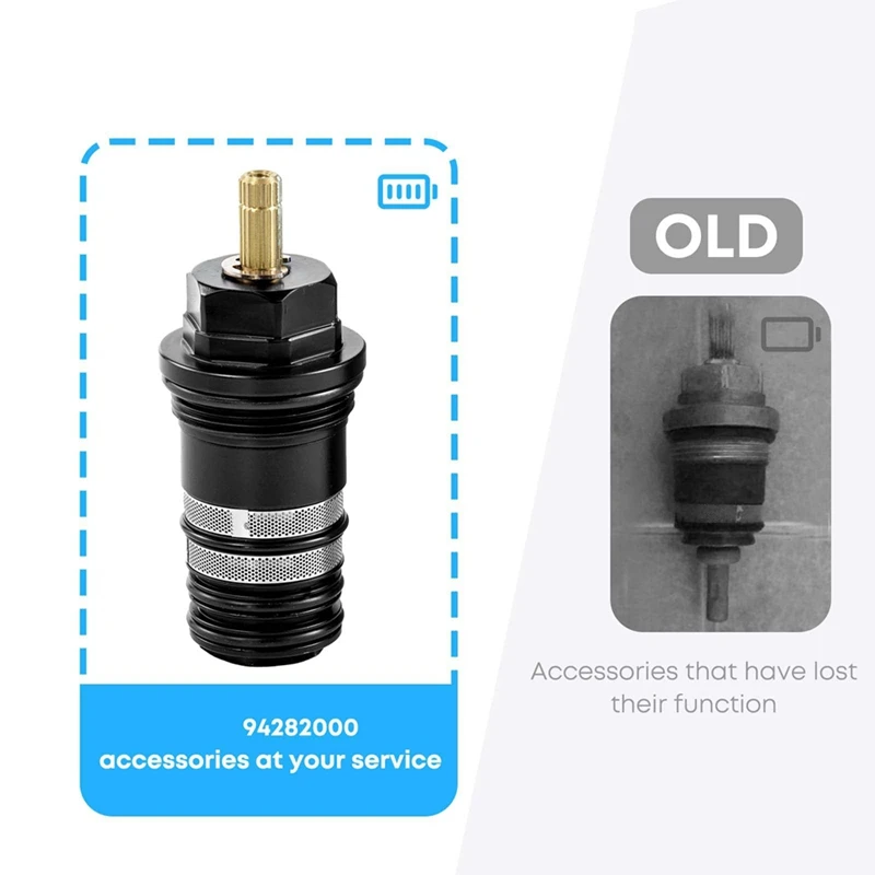 AT51- 94282000   Válvula de cartucho termostática de 3/4 pulgadas, se adapta a rellenos de bañera termostáticos de dos orificios y tres orificios, para Hansgrohe