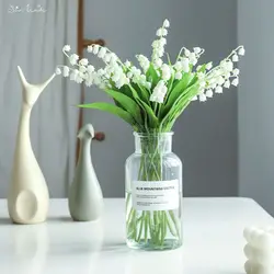 SunMade Campanula White Bellflower Artificial Plastic Flowers Home Decor Flores Artificales Garden Decoration Wedding Bouquet