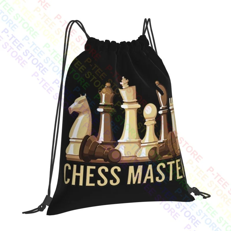 Chess Master Funny Board Game Drawstring Bags Gym Bag Cute Schoolbag Sports Bag Large Capacity