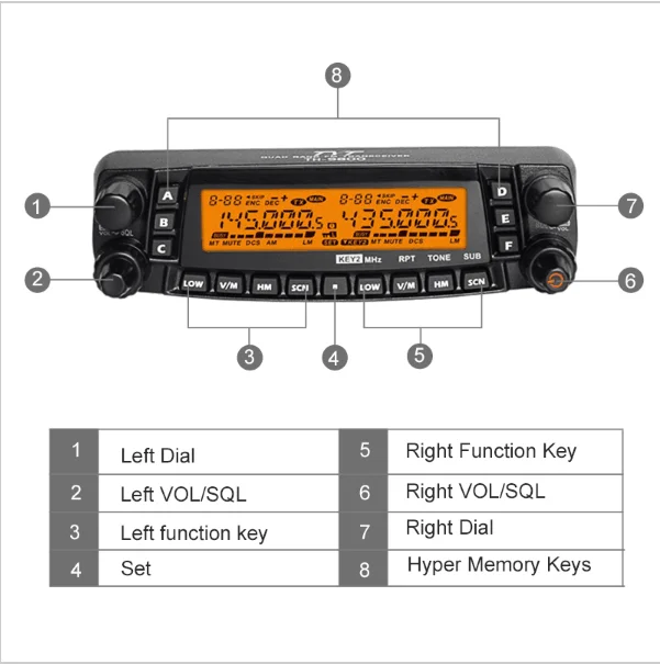 TYT TH-9800 Car radio wireless two way car alarm system 60km walkie talkie