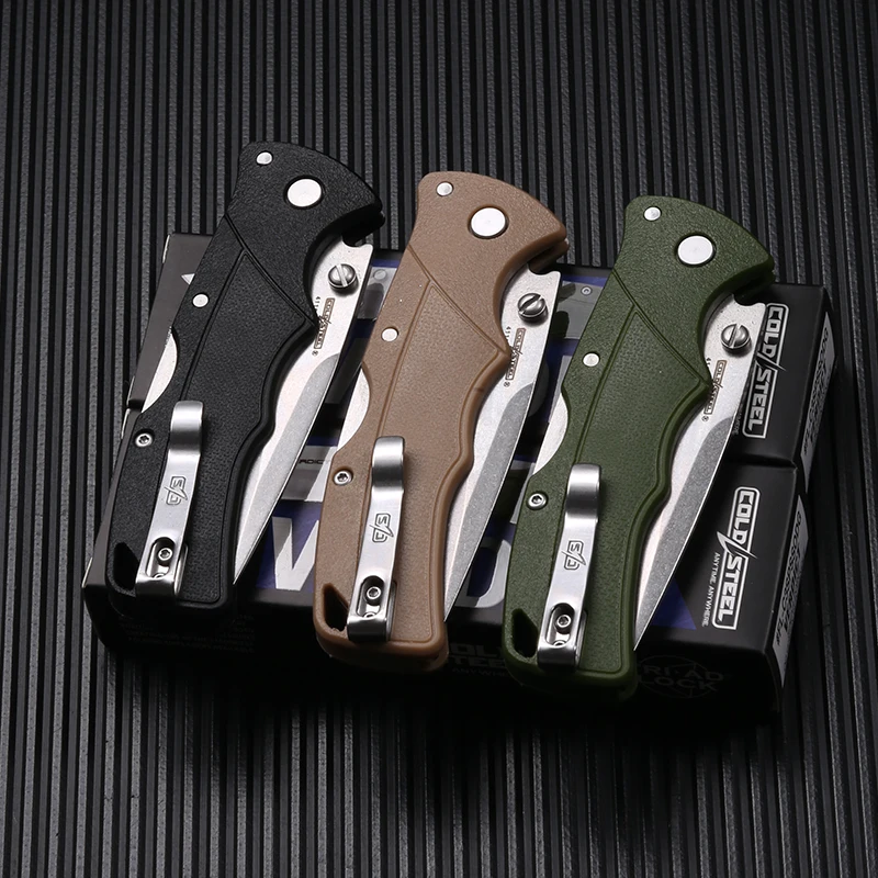 4116ss carbon fiber and steel handle, with back clip design easy to carry, camping travel knife, fruit knife, gift