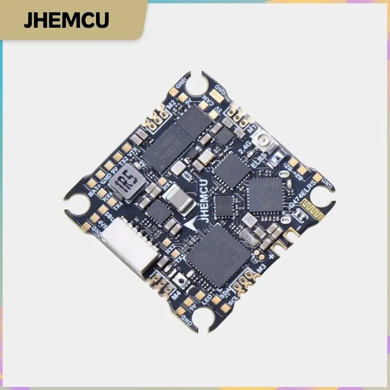 

JHEMCU G474ELRS AIO Flight Controller Built-in 2.4G Receiver OSD 8MB Black Box 1-2S 25x25mm for RC FPV Freestyle Drone