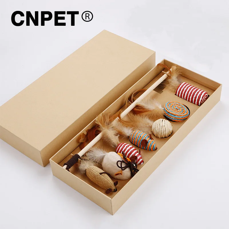 

Cat Teaser with Wooden Pole, Pet Toy Supplies, Cat Teaser, Mice Sets, Toys, Seven Days a Week, without duplicate Samples