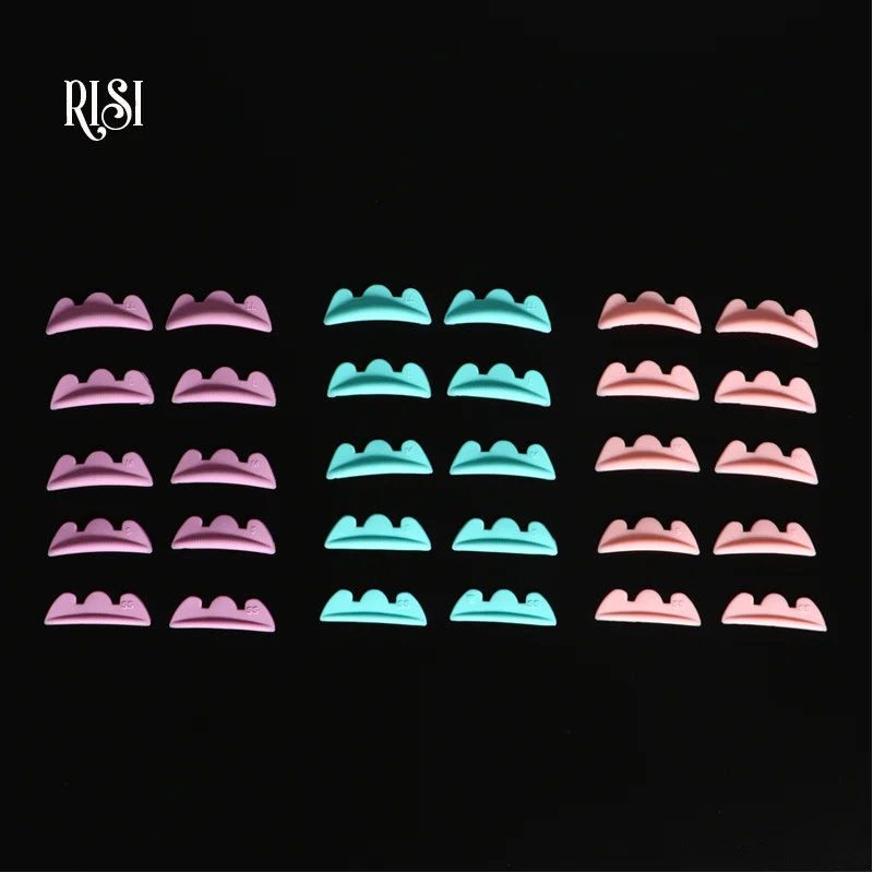 Risi 5 Paar Siliconen Wimper Perming Pad Lash Tillen 3d Wimper Krultang Hengels Wimper Schild Wimper Accessoires Make-Up Tools
