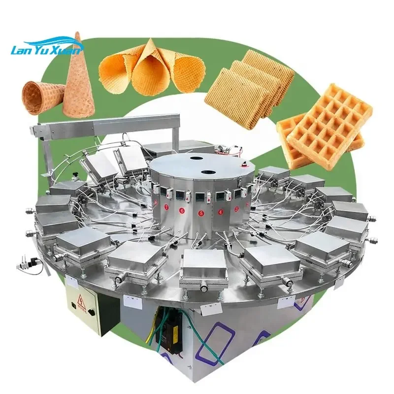 Industriële Commerciële Apparatuur Stroopwafel Icecream Wafer Ei Roll Wafel Maker Ijs Conus Maken Machine Voor Handel