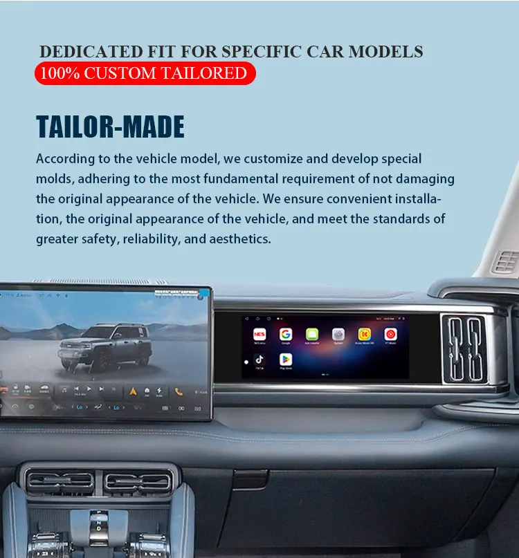 For Denza b5 Leopard 5 2023-2025 Front Passenger Screen side screen Car Android Entertainment Display with Carplay