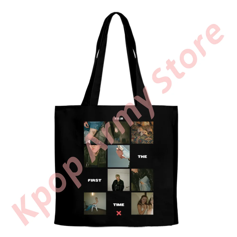 The Kid Laroi The First Time 2024 Tour Merch Tote New Logo Shoulder Bags Unisex Fashion Casual Canvas Bag