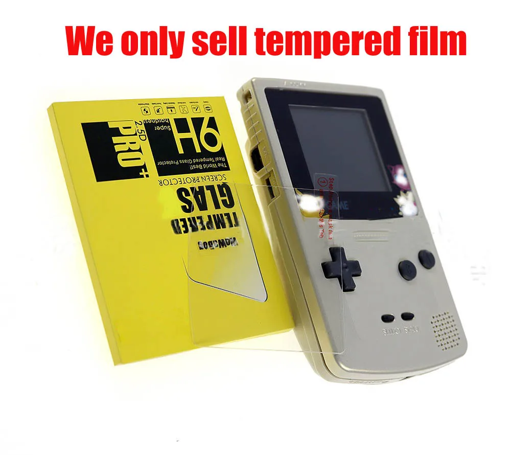 1PCS HD Tempered Film Protective Cover For Nintendo GameBoy Series GB/GBA/GBC/GBP/GBA SP Game Console Screen Lens Film