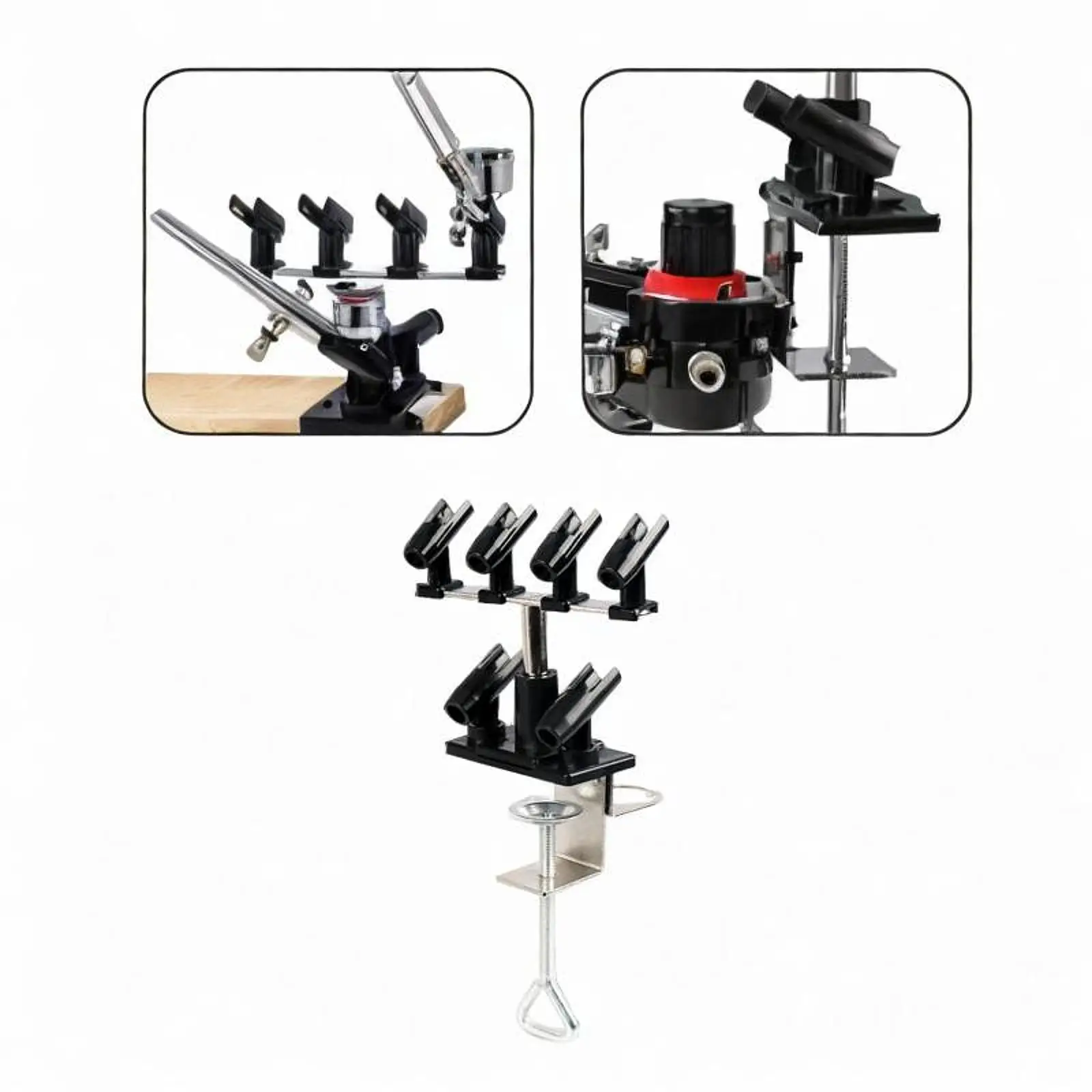 

Airbrush Holder Hold 6 Airbrushes Fixing Rack Portable Airbrush Accessories Supplies