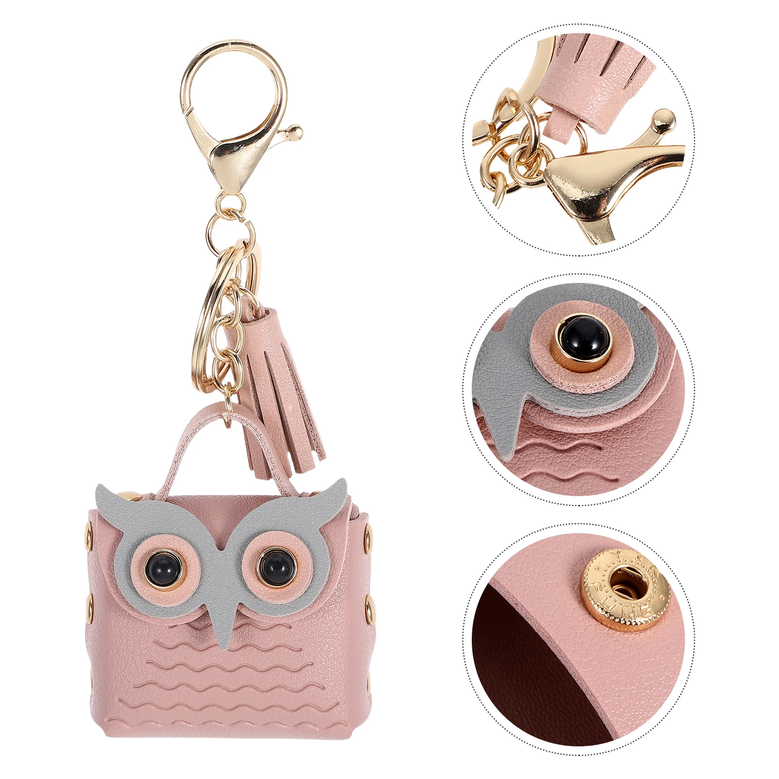 

Owl Coin Purse Cute Bag Charms Wallet Headset Pendant Data Cable Organizer Mini Handmade
