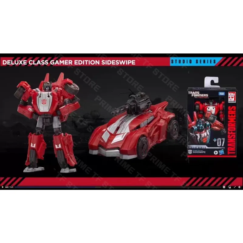 Original Hasbro Transformation Toy SS Studio Series SS-GE 07 Sideswipe WFC D-level Action Figure Toy Model