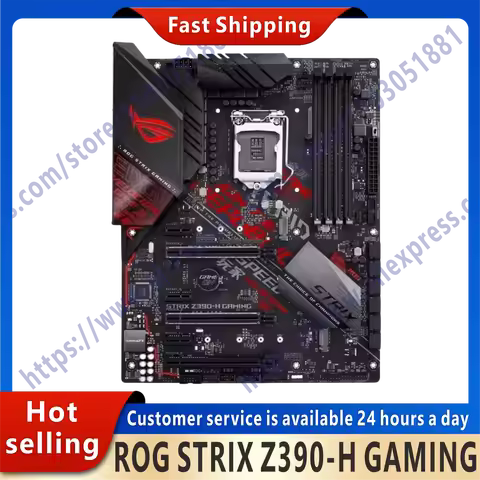 Used ROG STRIX Z390-H GAMING original desktop computer Z390 Z390M DDR4 motherboard LGA 1151 i7/i5/i3 USB3.0 SATA3