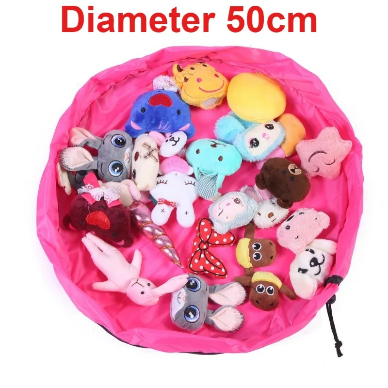 Multifunktionale Aufbewahrungstasche für Kinderspielzeug, tragbare Spielmatte für Bausteine, Spielzeug-Organizer mit Kordelzug für Kinder, zur Aufbewahrung zu Hause. – Detail 1