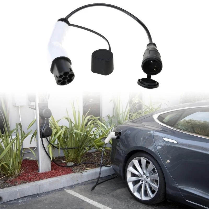 محول محطة شحن A2UC المحمولة محول شاحن السيارات الكهربائية مضغوطة شحن محول ترقيات كابل محول