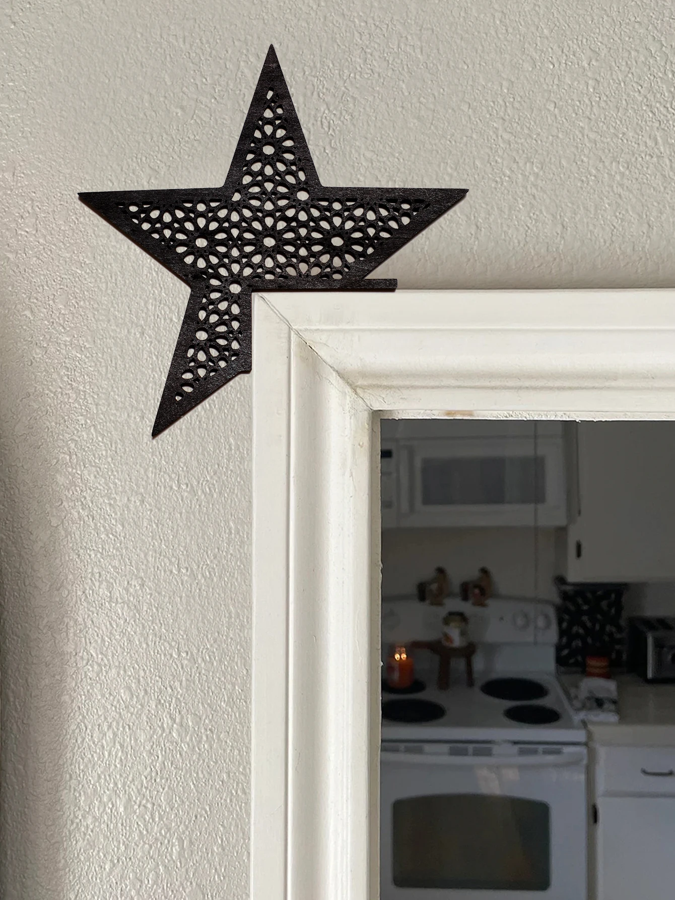 1PC Ramadan Sterne Dekorationen, Tür Lintel Buchstaben und Schilder, Happy Ramadan, Eid Mubarak hängende Ornamente Home Dekoration Geschenk