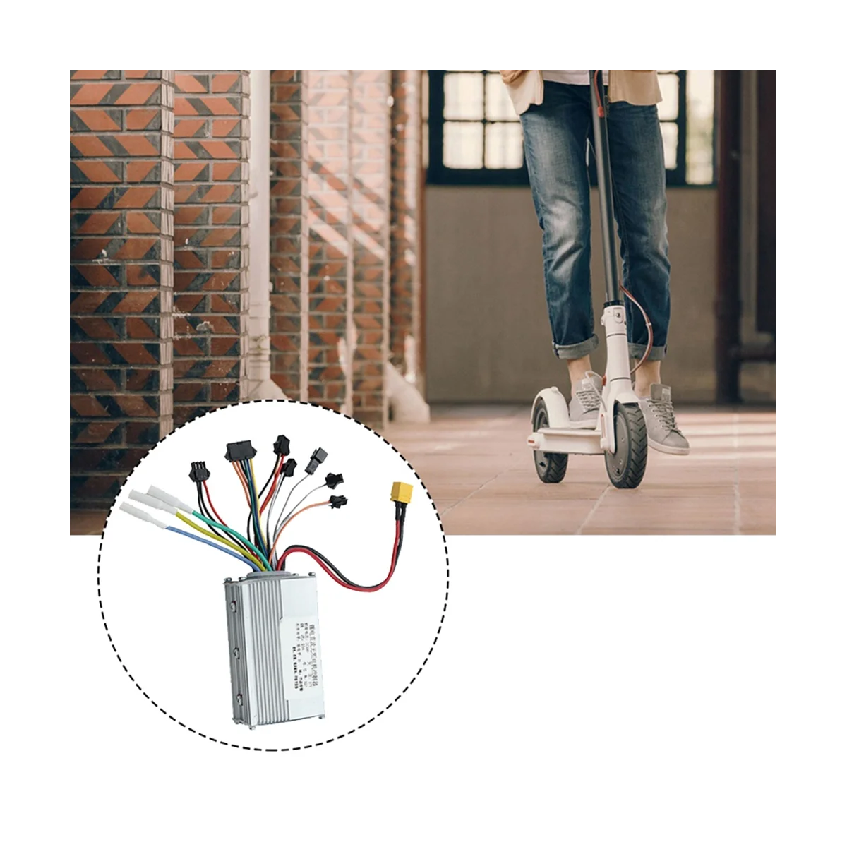 Per JP 48V 25A Controller motore Brushless + Kit misuratore cruscotto 36-60V per accessori per Scooter elettrici JP