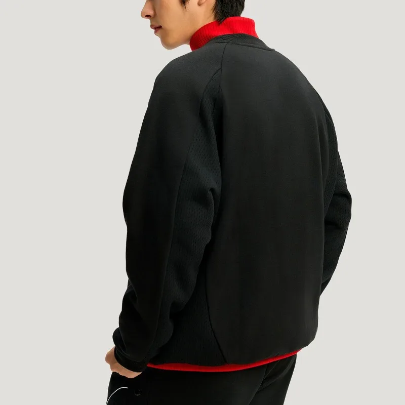 Adida Autumn and Winter Men's Crew Neck New Year's Basketball Fleece Loose Sweater KT0626