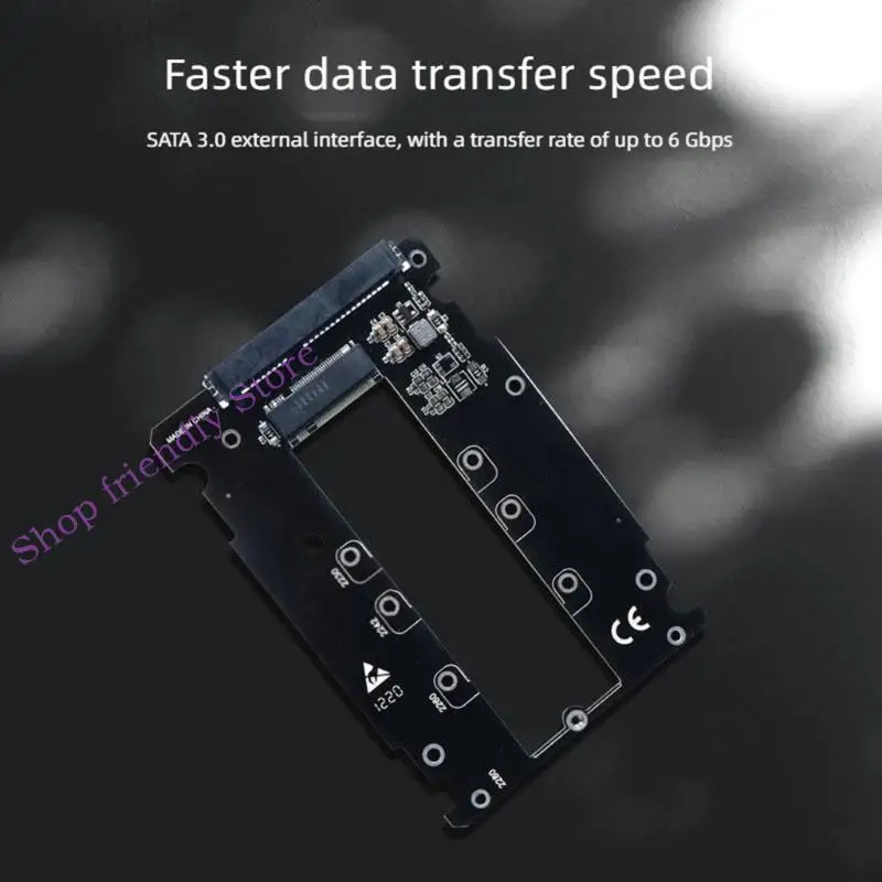 Desktop Repair Storage Board for M.2 B Drive Connection to Standard Port, Open Layout, Single Board Pack,
