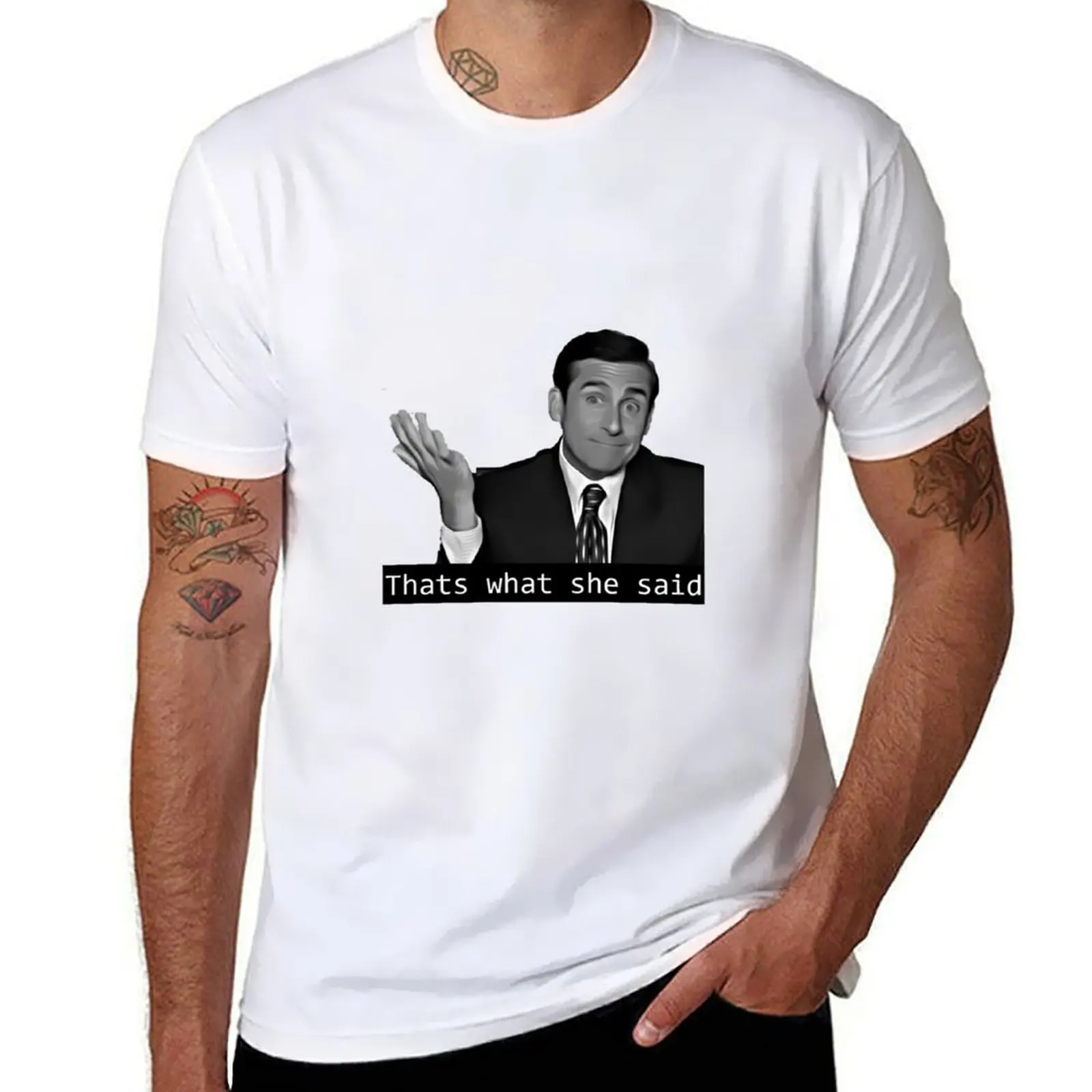 thats what she said T-Shirt man t shirt luxury t shirts for man pack white t shirts for man cotton T-shirt