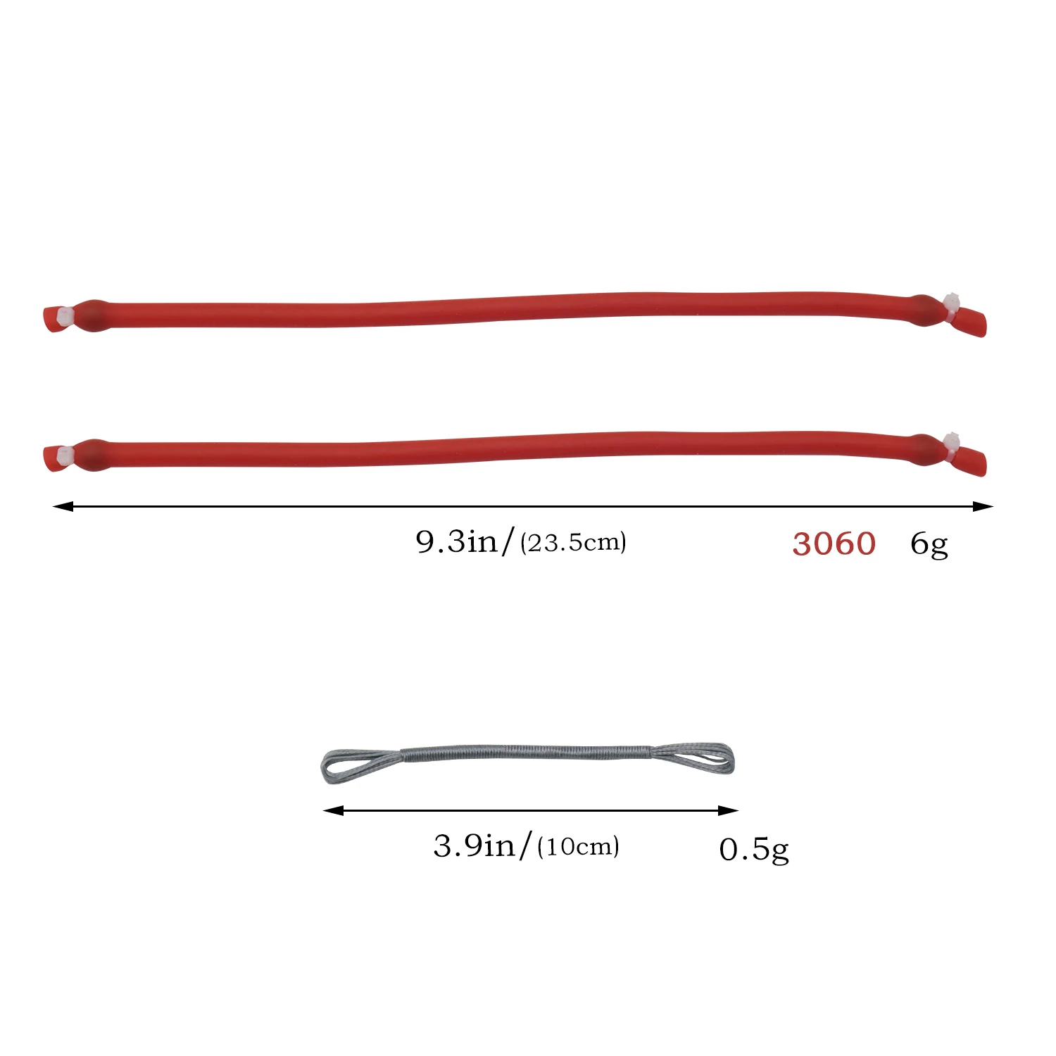 3/5/10pcs Folding Slingshot Rubber Bands, 3060 Hunting Tubular Rubber Bands For Slingshot, DIY Slingshot Accessories,