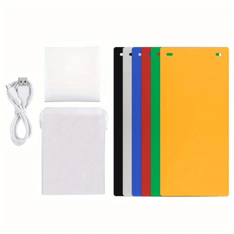 Dual LED Panels Folding Portable Photo Video Box Lighting Studio Shooting Tent Box Kit Diffuse Studio Softbox Lightbox gallery 5