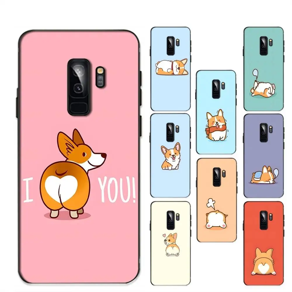 

Cute Corgi Dog Phone Case For Samsung S 9 10 20 21 22 23 30 23 24 plus lite Ultra FE S10lite Funda