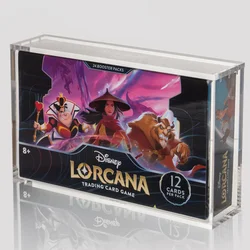 [K]Acrylic Case Display Box Collector Protector with Magnetic Lid for  Disney Lorcana Illumineers Trove TCG  Booster Box