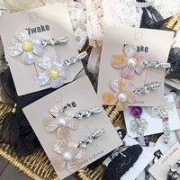 Sweet Shell Flower Hair Clips For Girls Cute Bangs Fringe Broken Hair Barrettes Trendy Daily Women Hair Accessories Headwear