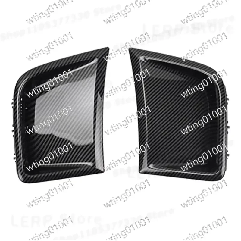 for X-T Carbon Fiber Front Bumper Air Vent Trim Fender Outlet Cover Engine Hood Decor for Subaru WRX STI GRB Wagon 10th