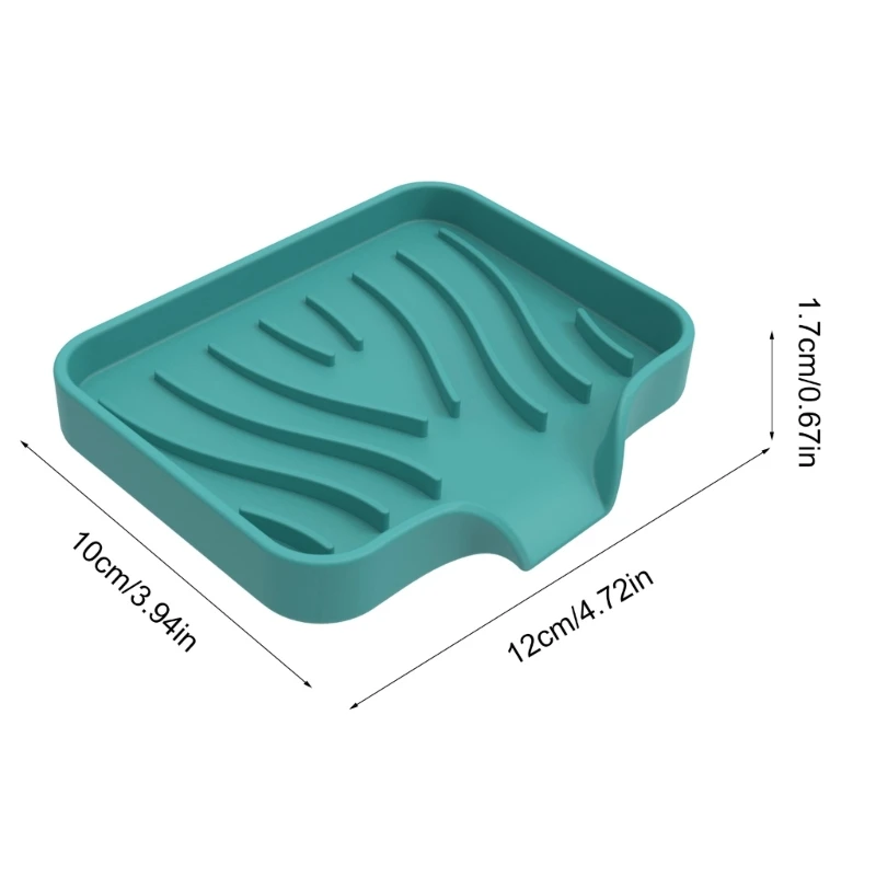 Bathroom Soap Dish with Drain Water Soap Container Toilet Soap Box Tray Bath Tool Soap Holder Drainable Dishes for Pad