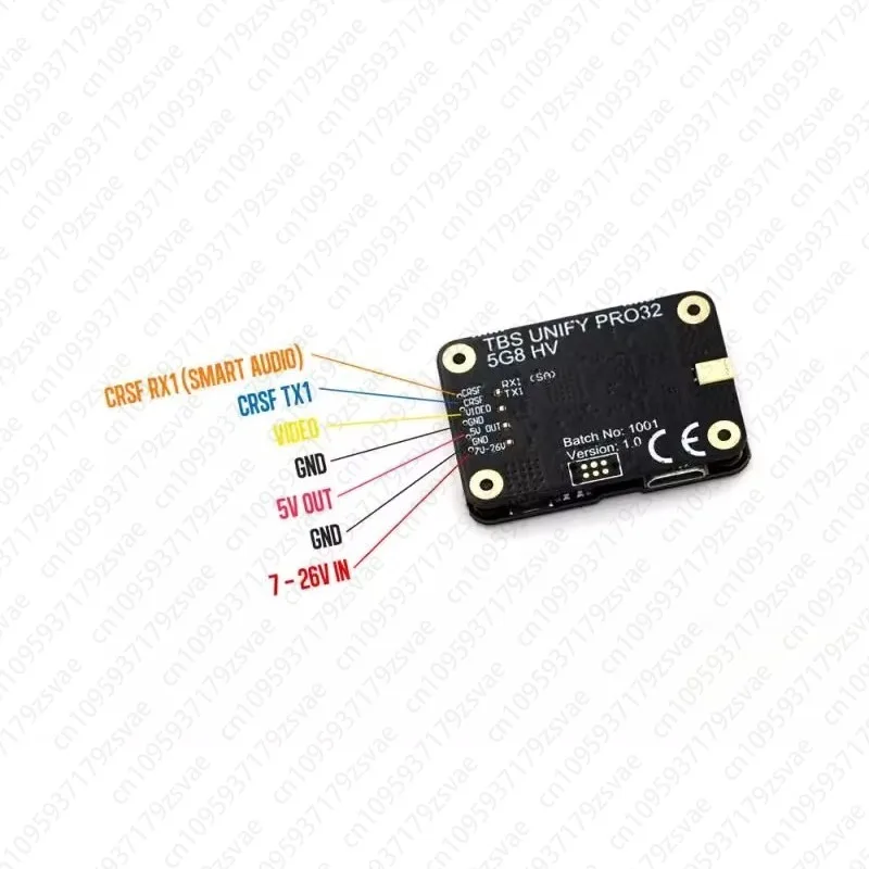 

TBS PRO 32 HV (MMCX) Высоковольтная графическая передача 1000 МВт