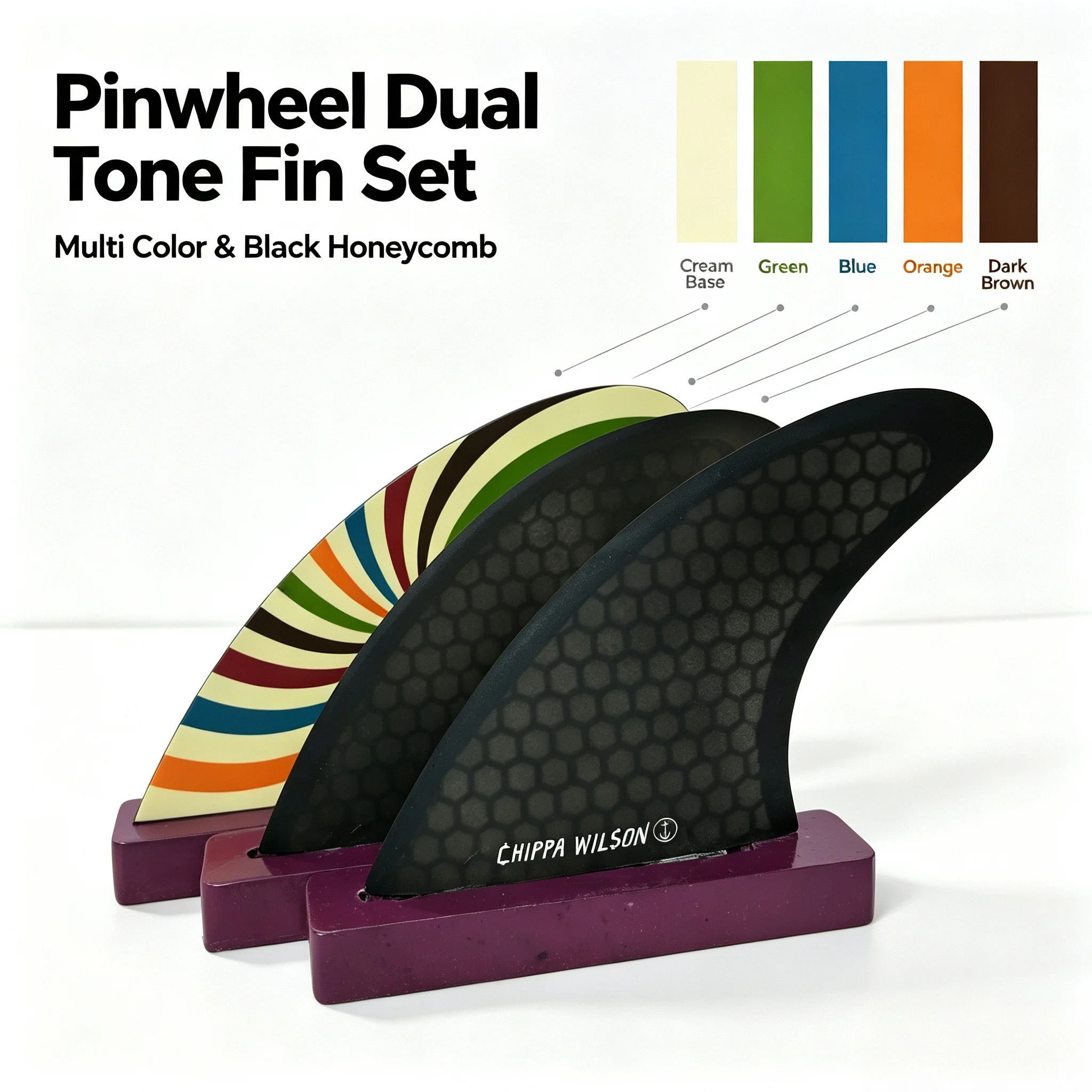 455-surfboard-tail-wing-3-pieces-set-fins-honeycomb-surf-fins